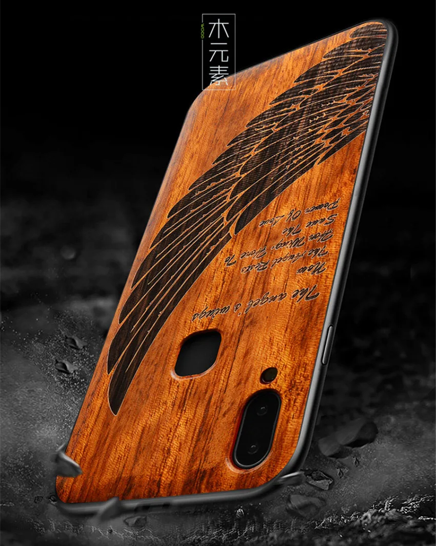 Handmade Rose Wood Phone Case for VIVO NEX S Cover Flower Wooden Case On VIVO NEX Global Version Phone Cover (5)