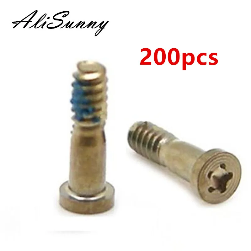 

AliSunny 200pcs Back Cover Screw for iPhone 6S 6 Plus New Bottom Dock Connector Five Star Pentalobe Screws For iPhone 7 8 5 5S