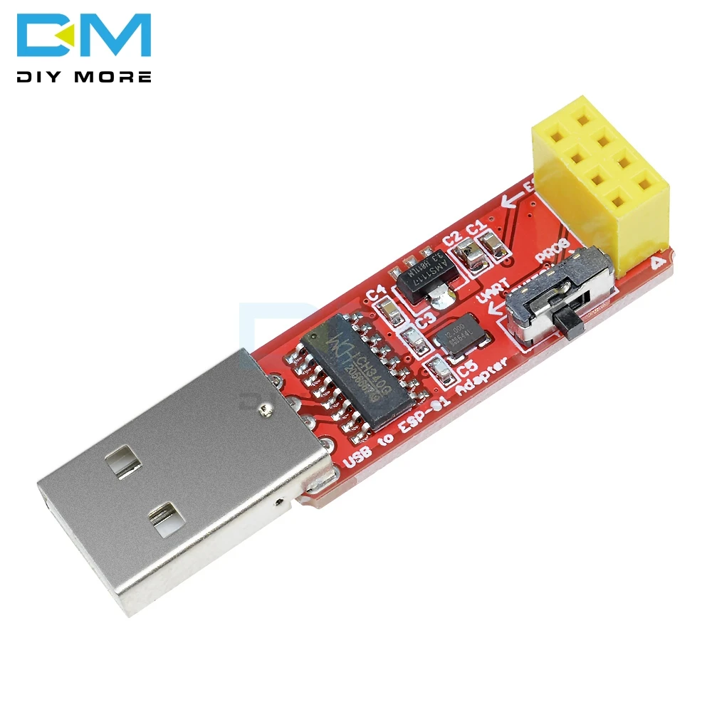 CH340 USB к ESP8266 серийный ESP-01 ESP-01S ESP01 ESP01S беспроводной Wifi разработчик плата модуль для Arduino программист адаптер