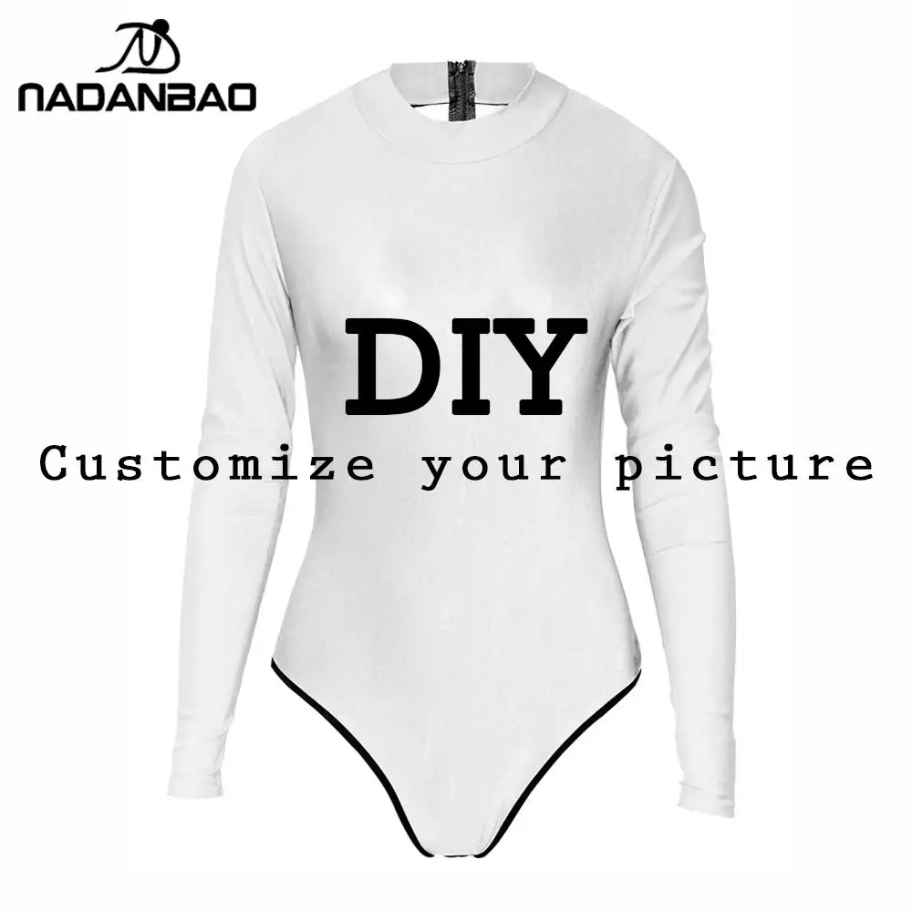 Купальники NADANBAO Сделай Сам индивидуальный 3d Печатный цельный женские