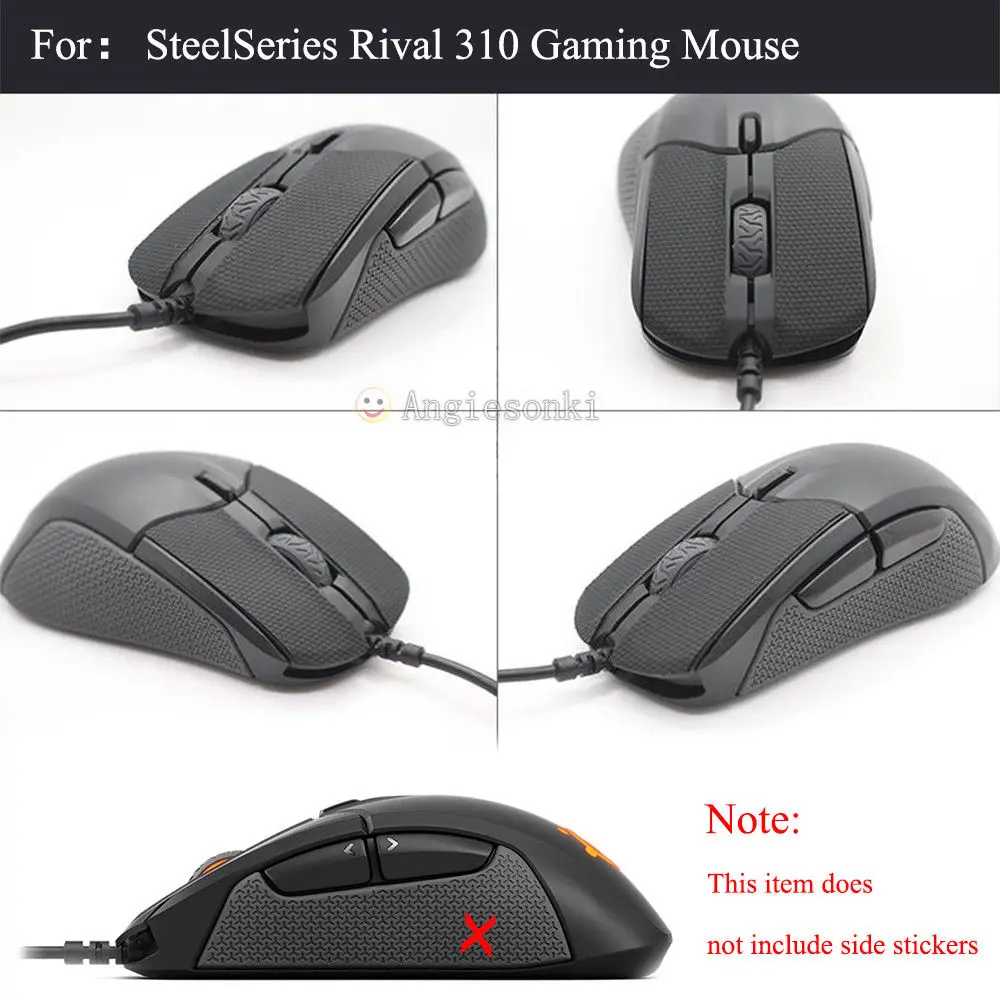 2 комплекта, Steelseries RIVAL 310, верхняя оболочка мыши, панель, чехол, наклейки, противоскользящий