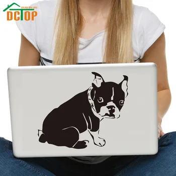 

DCTOP Pet Dog Animal Laptop Stickers Removable Vinyl Art Decals Wall Decoration Waterproof Modern Design Computer Decor