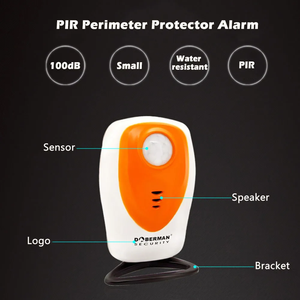 Безопасность добермана 2 шт. открытый кемпинг инфракрасный периметр протектор ПИР сигнализация Водонепроницаемый дома безопасности окна двери датчики