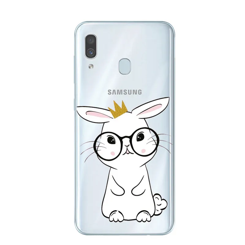 T5018 Силиконовый чехол с мультяшным рисунком для samsung Galaxy A10 A30 A50, задняя крышка для samsung A520 A6 A8 Plus A7 A9 чехол Fundas - Цвет: T5018