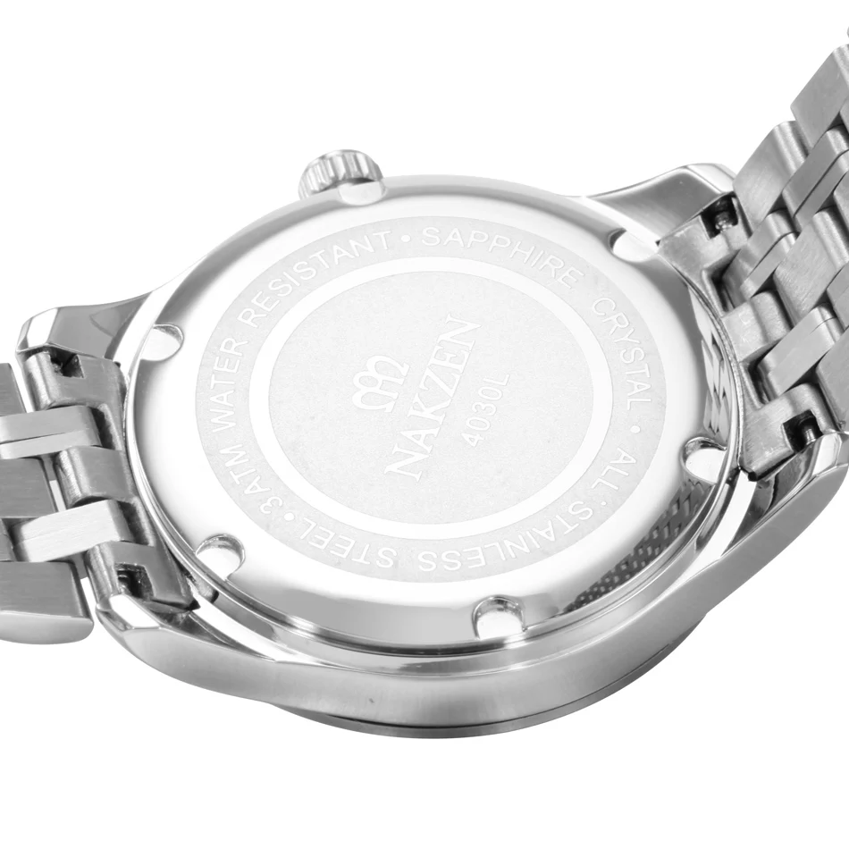 Relogio masculino nakzen женщин смотреть бизнес хронограф дата световой наручные часы