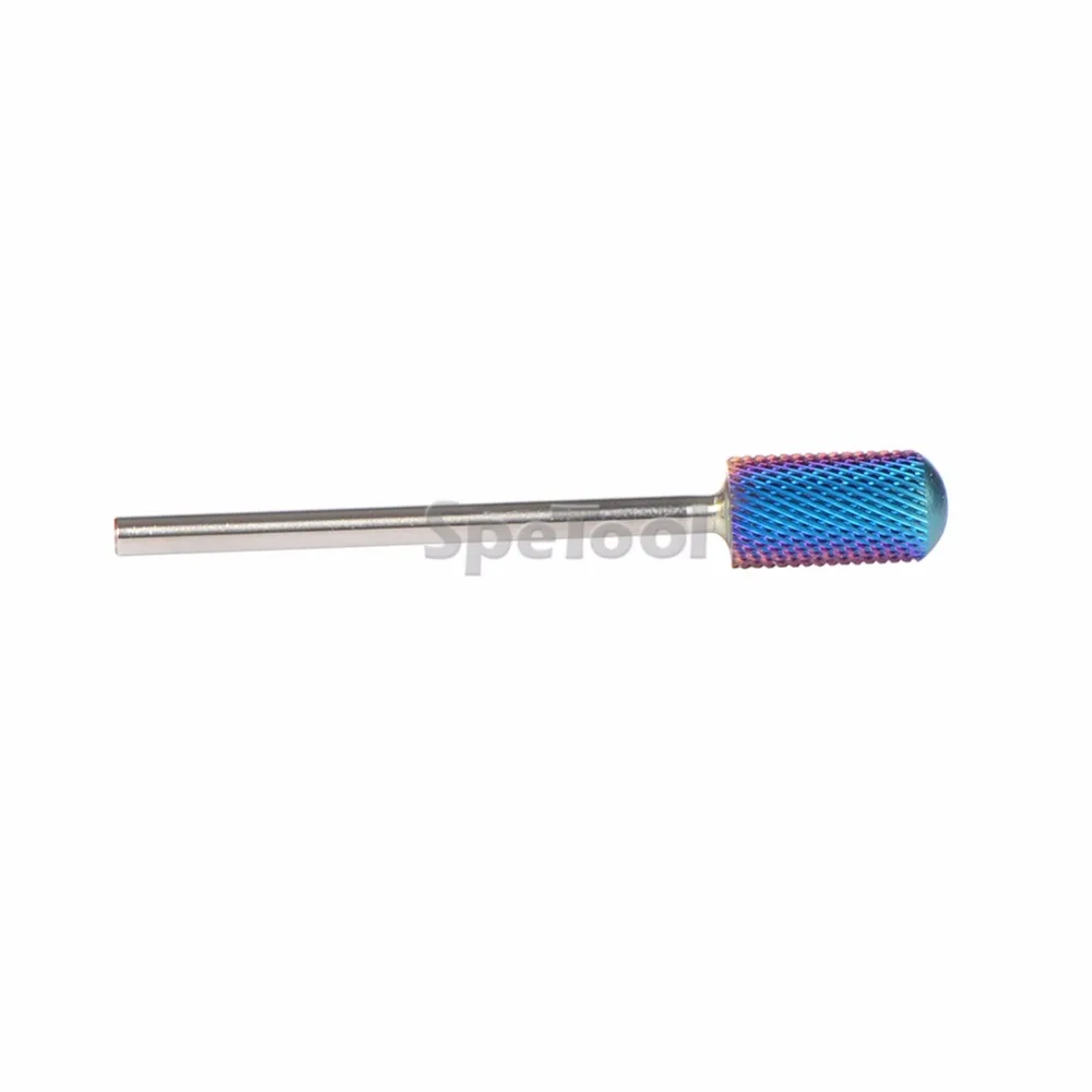 SpeTool Расширенный Nano Blue покрытие карбид-вольфрамовый ногти сверло для электрического маникюрного станка для ногтей салонные инструменты D55