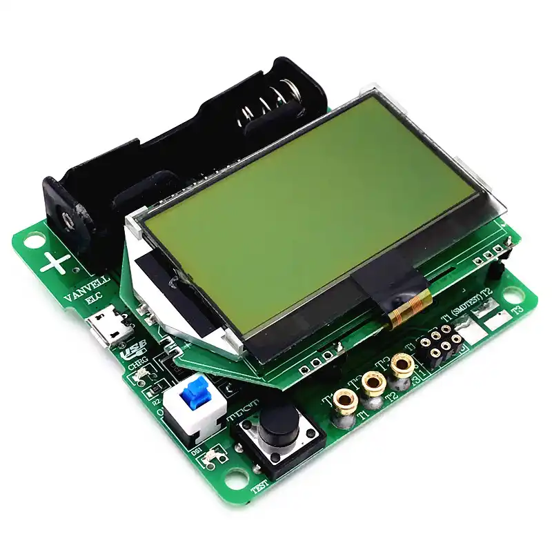 2017 New Version 12864 LCD SUNLEPHANT Transistor Tester Diode Triode Capacitance ESR Meter MOS PNP NPN M328 Multifunction Meter