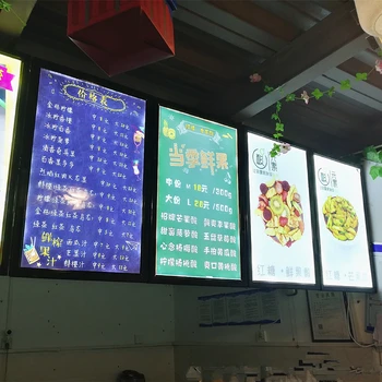 

NEW 24" x 32" Magnetic Aluminum Frame Business Advertising Billboard Menu Bright Light Box Display
