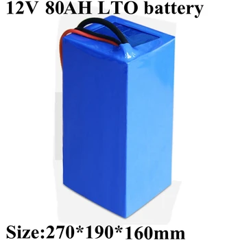 

12v 80ah LTO Battery Pack Lithium Titanate Battery BMS 5S for 1200w Solar RV Heating Fridge Camper Golf Cart + 10A Charger