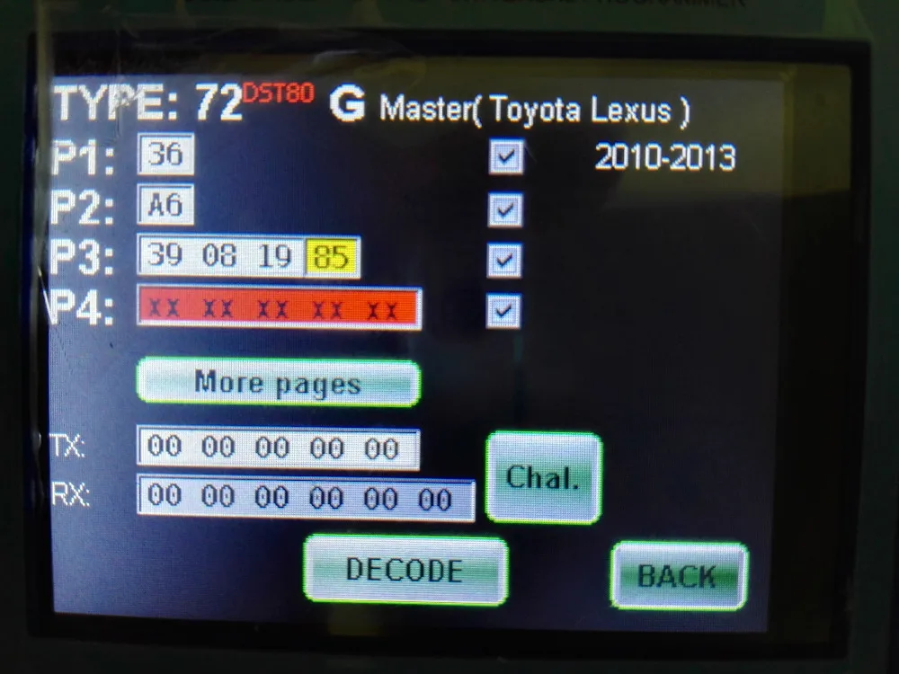 toyota 72g chip