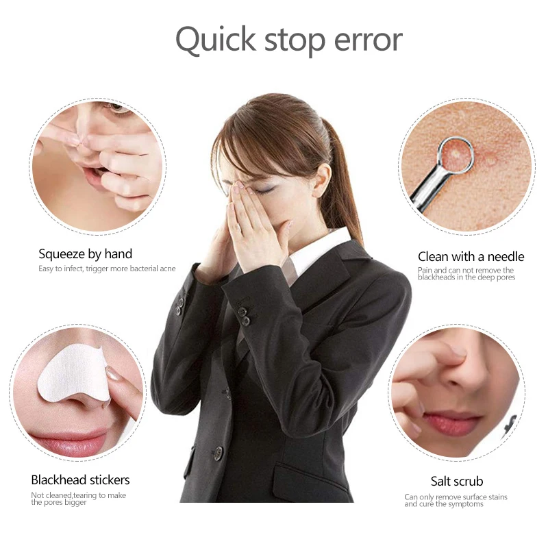 Remoção de Cravo Dispositivo de Cuidados com a Pele Poros Profundos Cleaner Espinha Manchas Pretas Remoção Vácuo Sucção Facial Diamante Beleza Ferramenta 24 Cheap Utensílios de cuidado facial