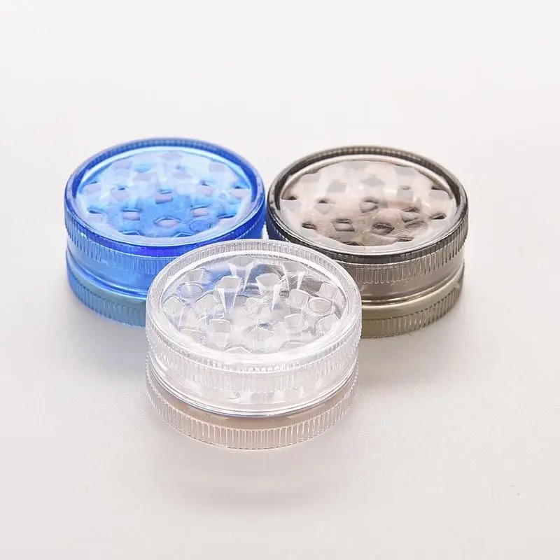

Mini Plastic 3 Layers Herb Grinder For Smoke Tobacco Pollen Hand Grinding Smoking Pipe Grinder random Color