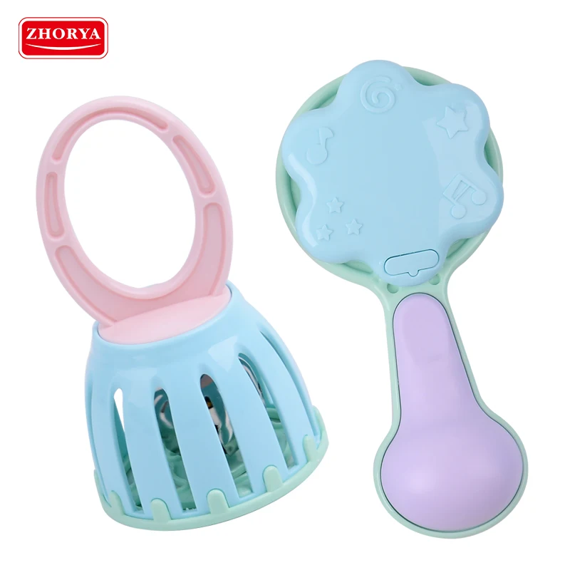

Zhorya Musical Instrument Baby Rattles Shaking Bell with Sound Baby Children Early Educational Toys for Children Baby Gift