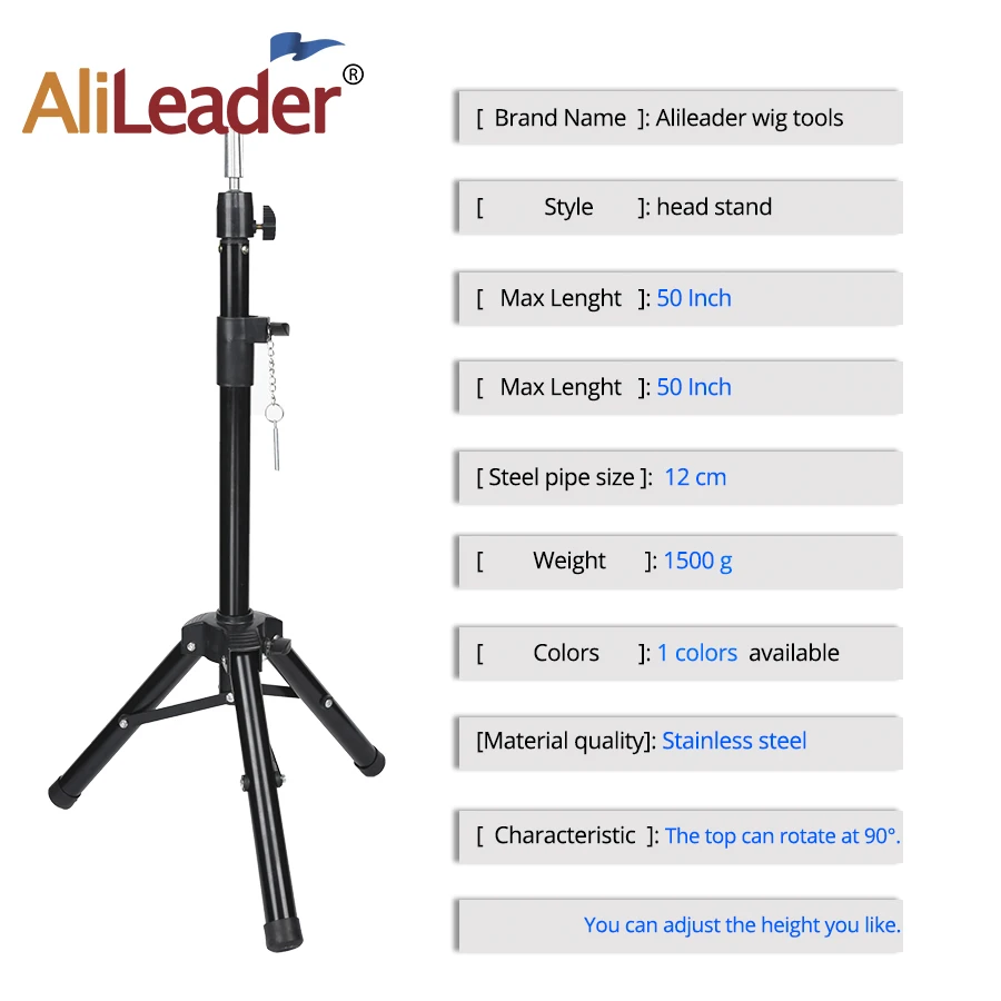 AliLeader 1 шт. Профессиональный штатив парикмахерский стенд Регулируемая подставка-манекен парикмахерский зажим модель головы подставка для парика стенд