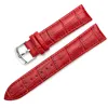 8 10 12 14 15 16 17 18 19 20 mm Genuine leather watchband watch belt strap wristwatches band  female red white black ► Photo 3/6