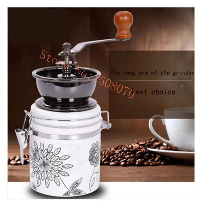 Ручной для специй Кофе Bean мельница для перца шлифовальный станок из нержавеющей стали с керамическим сердечником для кофе чайник