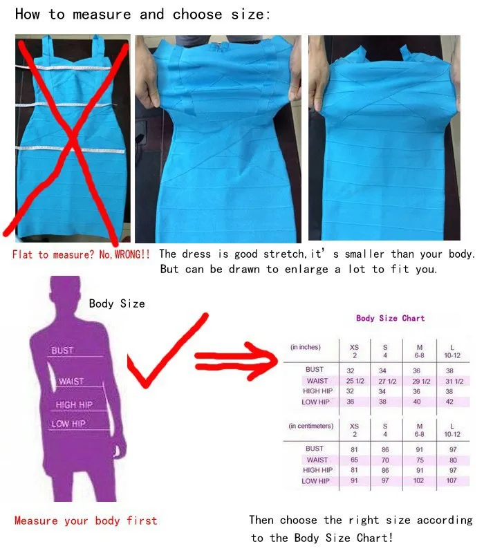 measuring guide dress