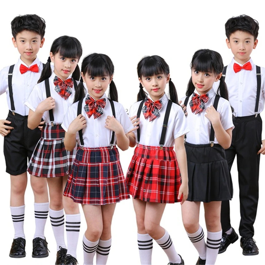 Children's School Uniform Japanese Student Suit for Girls Boys Children