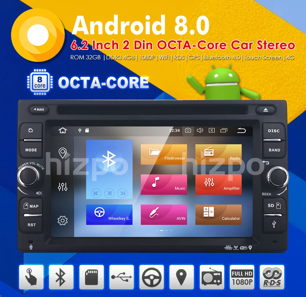 Top Tape Recorder 2 din Car Radio gps Android 8.0 Car DVD player Multimedia for nissan xtrail Qashqai juke Head unit audio 4GB+32GB 1