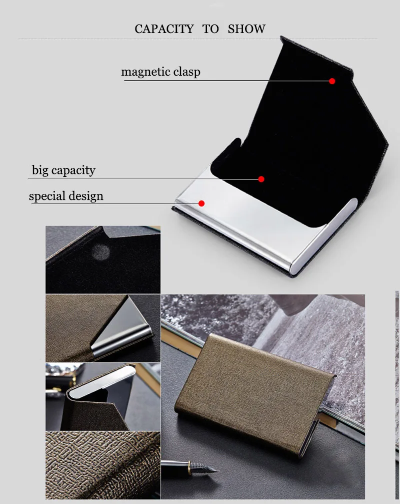 Fashion Brand Metal Aluminum Business ID Credit Card Holder For Women Men Small Card Wallet Case Business Credit Card Holder (11)