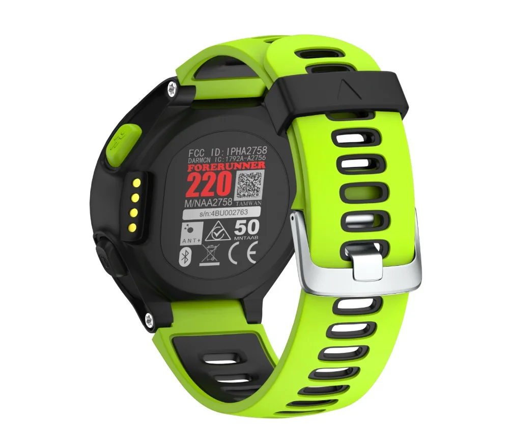 Сменный силиконовый ремешок для наручных часов Garmin Forerunner 220 230 235 630 620 735XT