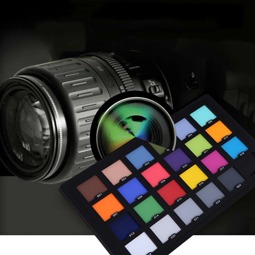 Профессиональные 24 цвета карты тест цвета балансировка карты палитра доска для улучшенной цифровой коррекции цвета фотографии аксессуары