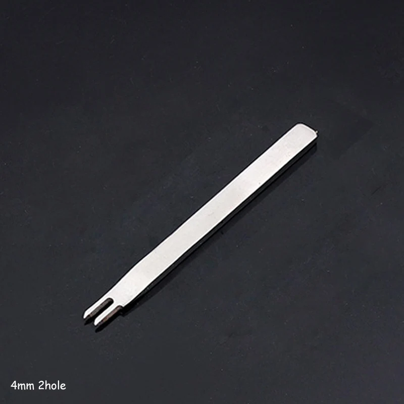 4mm 2hole Дыроколы, кожаная сумка, бытовых швейных 1 шт. перфорации для шнуровки для сшивания удар 3/4/5/6 мм кожаное ремесло набор 1/2/4/6 зубцами - Цвет: 4mm 2hole