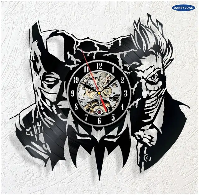 Modern Creative Batman Decorations Bedroom Home Time Retro Wall