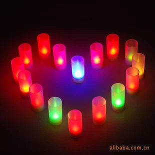 

Novelty Lighting , 7 color changing candle, flashing wedding candle Light-Up Toys
