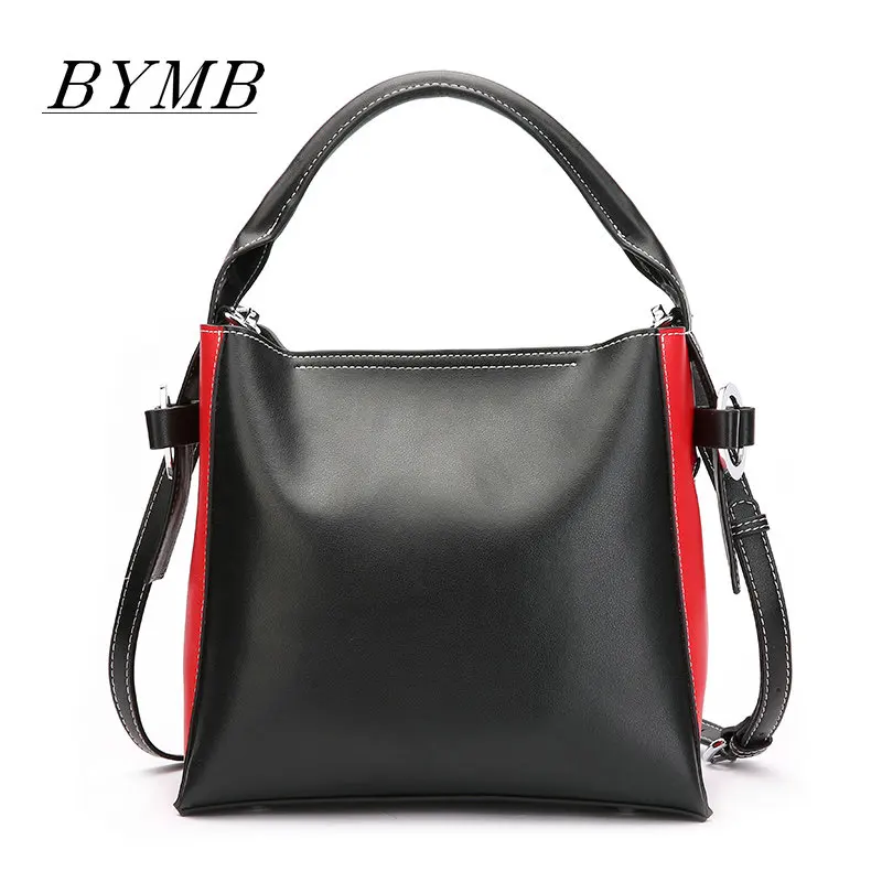 

100% Genuine Leather Bag Ladies Crossbody Messenger Bags High quality brand bag bucket bag Handbag