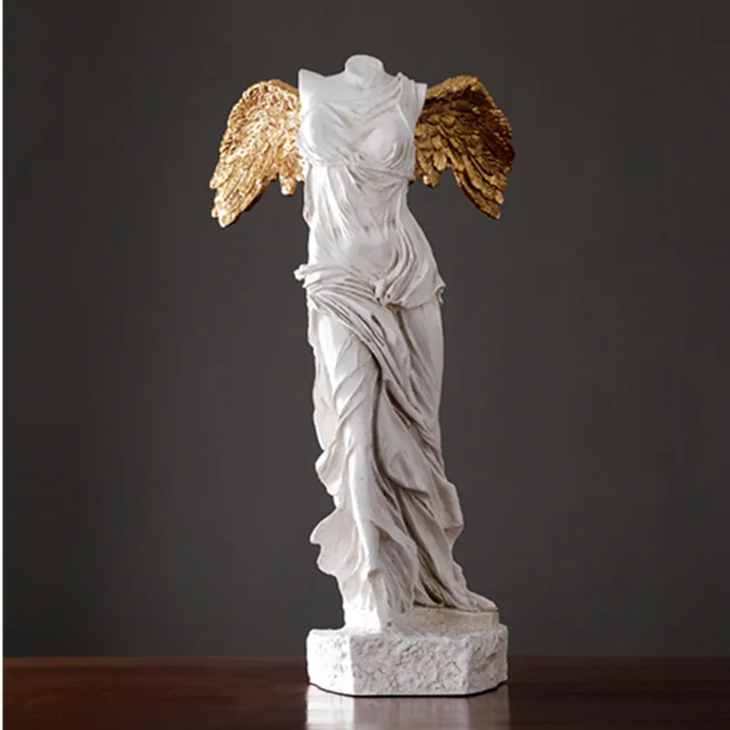 Древняя греческая статуя «Найк» из самофракии, полноразмерная портретная статуя из смолы, абстракция, богиня победы, фигурка, украшения для дома X1086