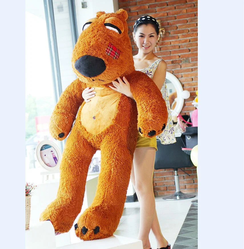 

stuffed plush toy,huge 160cm brown bear soft creative bear toy throw pillow birthday gift Christmas gift h299