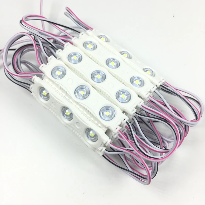 100 шт./лот холодный белый SMD 2835 Светодиодный Инжекционный модуль с объективом 120