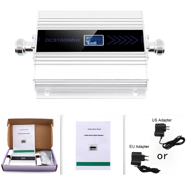 4G LTE DCS 1800mhz Moblie phone Booster GSM 1800 Signal Repeater Cellular Cell phone Amplifier 4G Network 65dB Gain LCD Display (4)