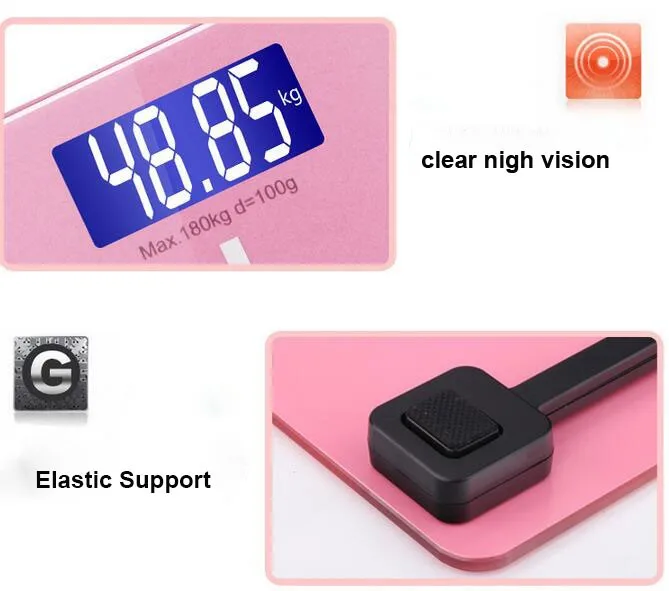 Precision 180KG 0.1KG Personal Scales Electronic Bathroom Human Body Floor Scale Portable Body Weighing Balance Weight Device