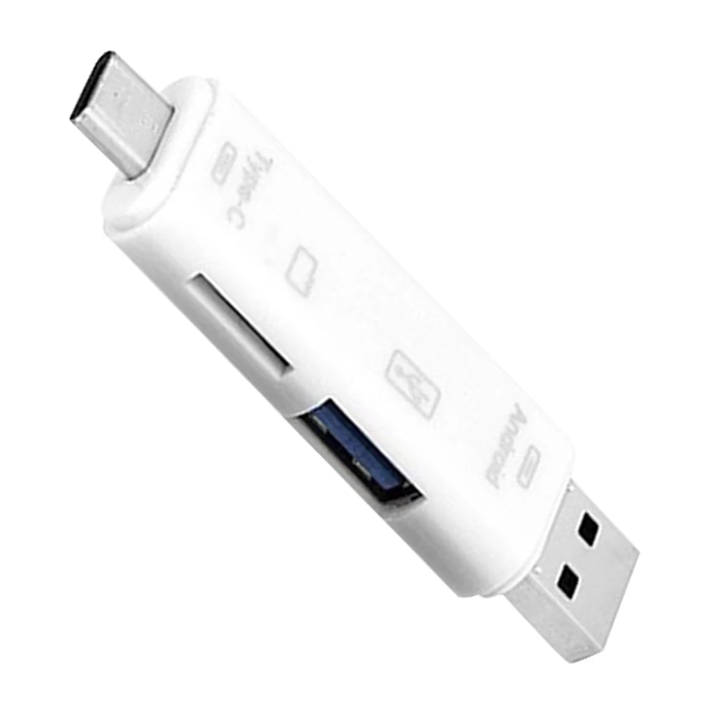 3 в 1 type-C кардридер Micro usb type-C флеш-накопитель адаптер разъем высокая скорость TF устройство для чтения карт памяти