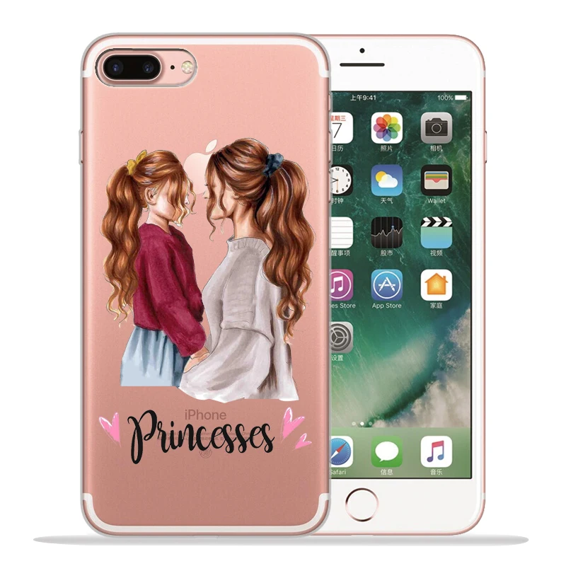 Модный чехол для телефона Super mom Dad Girl для iPhone 8 7 6 6S Plus X XS MAX XR 10 мягкий силиконовый чехол Etui