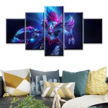 5 Piece HD Picture DOTA2 Video Game Poster Wall Sticker Vengeful Spirit Paintings Artwork Canvas Art for Home Decor Wall Art 5 Piece HD Picture DOTA2 Video Game Poster Wall Sticker Vengeful Spirit Paintings Artwork Canvas Art for Home Decor Wall Art