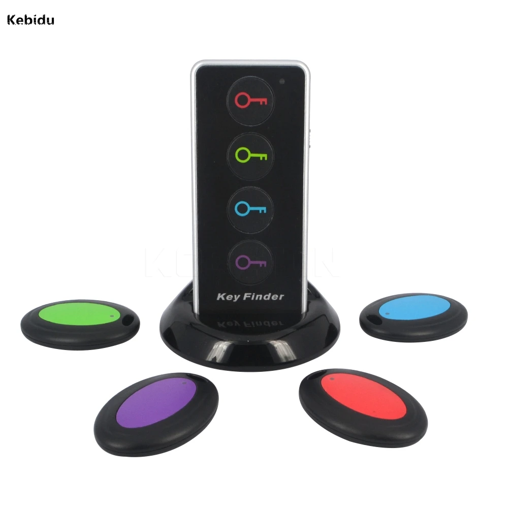 

Kebidu Remote Wireless LED Key Wallet Finder Receiver Lost Thing Alarm Locator Tracker 4 receivers and 1 dock buscador dominante