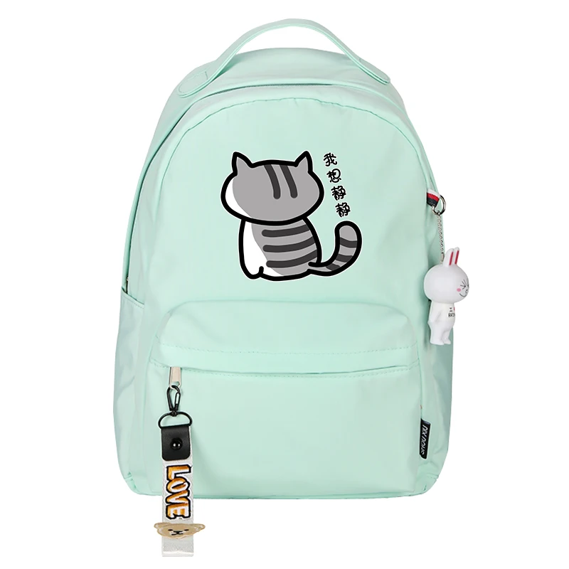 Высокое качество Неко Atsume Для женщин Cat Рюкзак kawaii милые рюкзак розовый школьные ранцы мультфильм дорожная сумка, рюкзак, рюкзак для ноутбука, рюкзак для - Цвет: 14