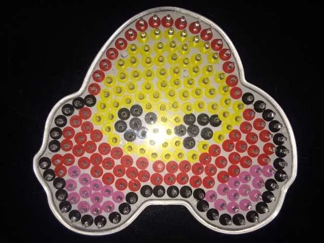 1 шт. 5 мм Хама бусины шаблон с цветной бумагой пластик трафарет головоломки Perler бусины Diy Прозрачная форма головоломки Pegboard