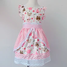 Стиль; Летнее белое платье с оборками для маленьких девочек; новогодний костюм