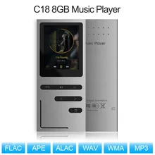 C18 8 Гб MP3 плеер HiFi металлический музыкальный плеер Loseless APE FLAC аудио плеер встроенный динамик FM радио Запись голоса TF карта