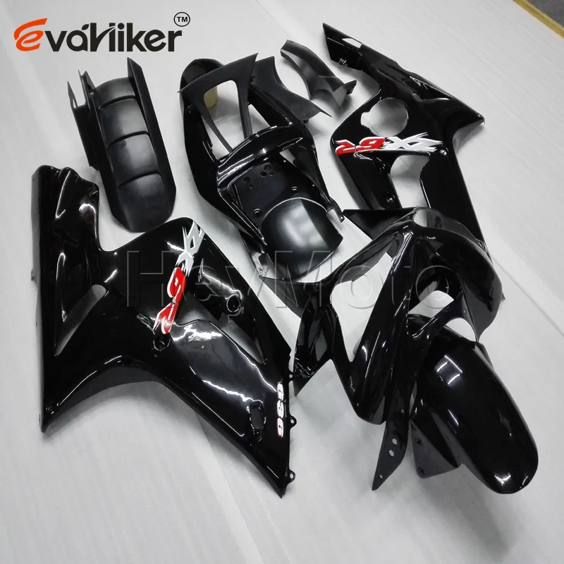 Обтекатель из АБС пластика для Φ 2003 2004 ZX 6R 03 04 + Болты окрашенная черная литьевая
