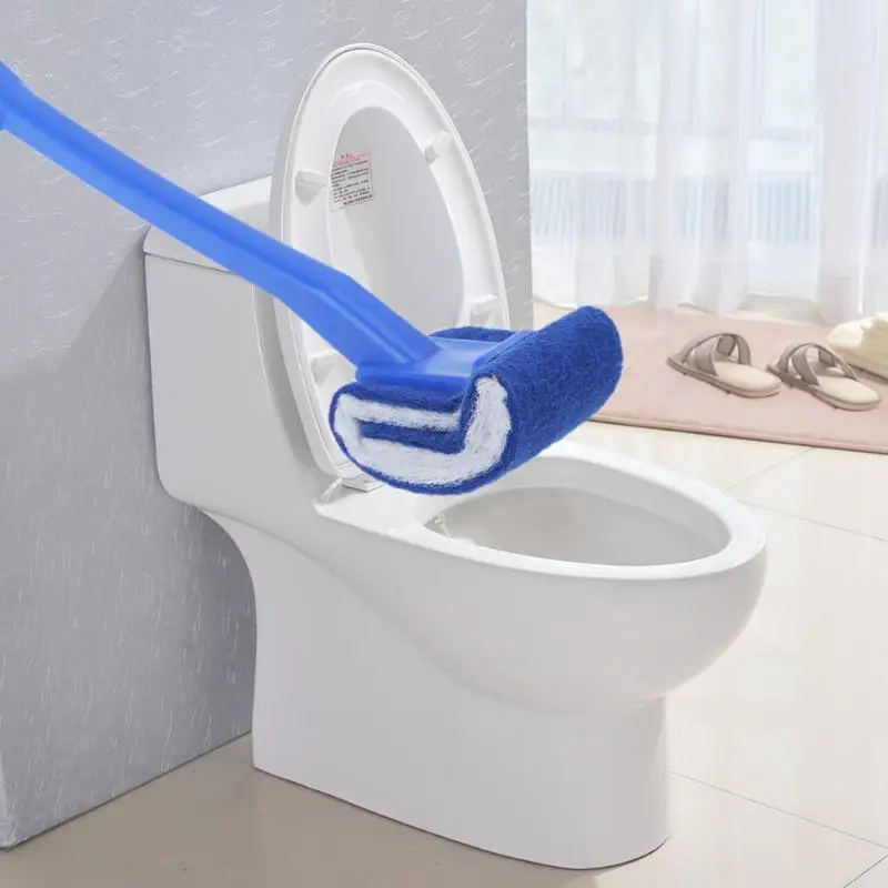 36.5cm Plastic Nylon Fiber Toilet Cleaning Brush Long Handle Scrub Bathroom Accessories Lavatory Tools | Дом и сад