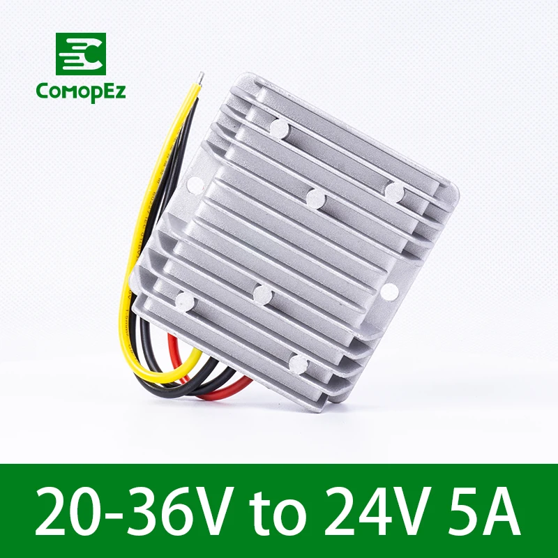 

DC DC Converter 20-36V to 24V 5A Reducer Regulator Voltage Step-up Down Module Power Supply 240W for Car Water pumps Led Light