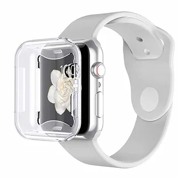 

For Apple Watch Series 5/4 Case 44mm 40mm Soft Slim Full-Around Protective iWatch 4 Cover for Apple Watch 4 Screen Protector