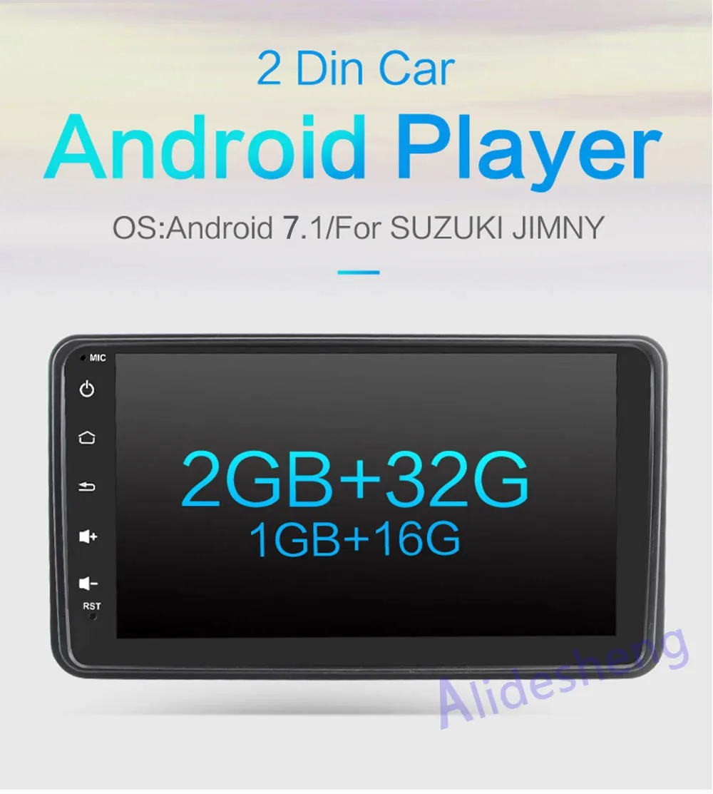 Perfect Android 7.1 car radio gps DVD Player for Suzuki Jimny 2007-2017 WiFi Android RDS stereo car Audio and video multimedia player 0