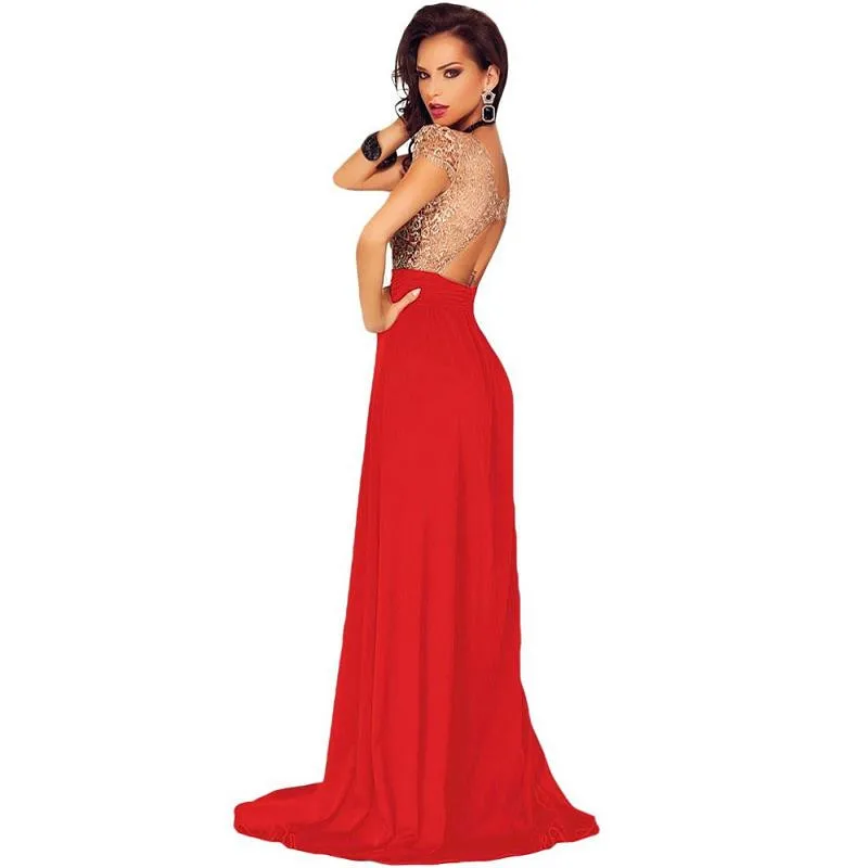 Gold Lace Overlay Slit Maxi Evening Gown JKP008 HTB1ycCxOpXXXXczXFXXq6xXFXXXQ - Gold Lace Overlay Slit Maxi Evening Gown JKP008