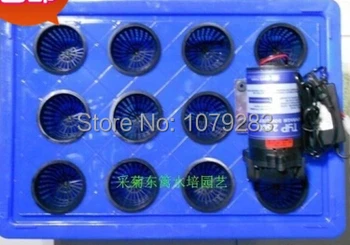 Best Aeroponics Pot With 12 Net Cup And Portable Heated Propagator! 12x Pot With Cycle Timer MIST AERO-POT Cloner Bucket Noise Free